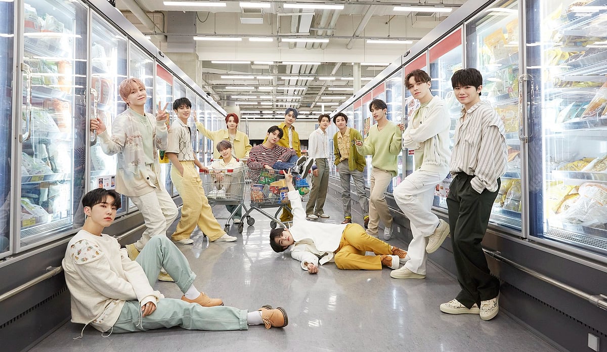 X : Fans rallied behind Woozi after he clarified that all of Seventeen's music is crafted by human creators.